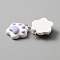 Opaque Resin Pendants, with Platinum Plated Iron Loops, Cat Claw Charm, Lilac, 20.5x19x6.5mm, Hole: 2mm