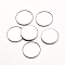 Tarnish Resistant 316 Surgical Stainless Steel Milled Edge Bezel Cups, Cabochon Settings, Flat Round, Stainless Steel Color, 19x1mm, Tray: 18mm