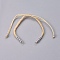 Nylon Cord Braided Bead Bracelets Making, with Brass Beads, Long-Lasting Plated, Real Platinum Plated, Wheat, 10-1/4 inch~11-5/8 inch(26~29.6cm)