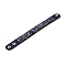 Faux Suede Snap Cord Bracelet, Natural Lapis Lazuli & Shell Chips Beaded Wristband for Men Women, 8-5/8 inch(22cm)