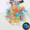 Resin Luminous Glow in the Dark Pebbles Stone, Vase Fillers, Nuggest, Random Color, 20~30mm