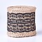 Burlap Ribbon, Hessian Ribbon, Jute Ribbon, with Lace, for Jewelry Making, Black, 2-1/8 inch(55mm), about 2m/roll