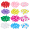 Nbeads 360Pcs 12 Colors Plastic European Beads, Large Hole Beads, Barrel, Mixed Color, 12x11mm, Hole: 6.2mm, 30pcs/color