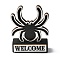 Wood Halloween Display Ornaments, Table Welcome Sign, Spider, 90x33x116mm