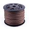 Faux Suede Cords, Faux Suede Lace, Coconut Brown, 1/8 inch(3mm)x1.5mm, about 100yards/roll(91.44m/roll), 300 feet/roll