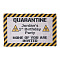 Polyester Quarantine Birthday Decorations Banner, Distancing Theme Virus Isolation Banner, Birthday Party Idea Sign Supplies, White, 148x92cm, Hole: 10mm