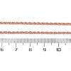 Brass Rope Chains Necklaces for Women NJEW-D302-03RG-3