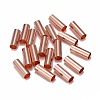 Brass Tube Beads KK-E774-81RG-1