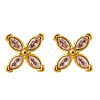 304 Stainless Steel Stud Earrings EJEW-C135-01G-04-4