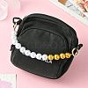 Plastic Imitation Pearl Bead Bag Extension Chains FIND-CJ00003-6