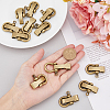 12Pcs Tibetan Style Alloy D-Ring Anchor Shackle Clasps FIND-FH0008-01-3