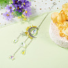 Moon & Star Alloy Hanging Ornaments HJEW-TADJ0022-5