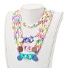Personalized Acrylic Cable Chain Necklaces NJEW-JN03352-3