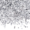 150g PET Plastic Star Confetti DIY-HY0003-66B-1