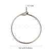 316 Surgical Stainless Steel Wine Glass Charms Rings STAS-L214-01E-2