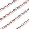 Brass Flat Oval Cable Chains CHC025Y-01-R-3