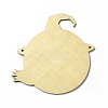 Single Face Printed Wood Big Pendants WOOD-I010-09B-2