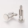 Flat Round Bass Cuff Button KK-J184-31P-1