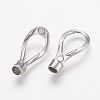 Tarnish Resistant 304 Stainless Steel Magnetic Clasps with Glue-in Ends STAS-L189-13P-3