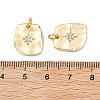 SHEGRACE Brass Micro Pave Clear Cubic Zirconia Pendants XGRQ2C946-404G-3