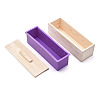 Rectangular Pine Wood Soap Molds Sets DIY-F057-03B-1