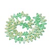 Electroplate Transparent Glass Beads Strands EGLA-N056-03A-11-2