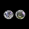 Transparent Electroplate Glass Beads GLAA-L046-02G-3