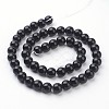 Synthetic Black Stone Beads Strands GSR4mmC044-3