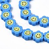 Handmade Polymer Clay Bead Strands CLAY-N006-73B-2