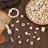300Pcs 10 Styles Wood European Beads WOOD-SP0001-48-3