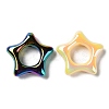 UV Plating Rainbow Iridescent Acrylic Bead Frames PACR-E003-02-2