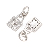 Brass Micro Pave Cubic Zirconia Pendants KK-B167-18P-2