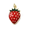 Brass Enamel Pendants KK-Z104-06G-06-1