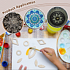 Kids DIY Plywood Marked Dot Mandala Painting AJEW-WH0596-404A-5