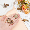 3Pcs 3 Styles Antique Bronze Brass Display Decoraions DJEW-NB0001-44-10