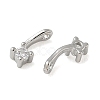 Brass Pave Clear Cubic Zirconia Charms CU-CBA9FFD-11P-07-2