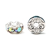 Brass Rhinestone Spacer Beads RB-A014-L7mm-S-3