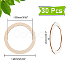 Unfinished Wooden Pieces Rings Shape LS-DIY-WH0349-06-2