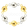 20 Sets 2 Colors Brass Magnetic Clasps KK-CJ0001-84-5