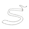 Brass Cable Chain Necklaces NJEW-K123-05P-2