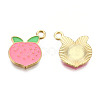Light Gold Plated Alloy Charms ENAM-T009-08-1