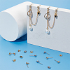 304 Stainless Steel Stud Earring Findings STAS-UN0015-39-4