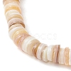 Natural Cultured Freshwater Pearl & Shell & Brass Spacer Beads Stretch Bracelets for Women BJEW-JB11874-01-4