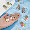 4 Pairs 4 Style Polymer Clay Dangle Stud Earrings with 316 Surgical Stainless Steel Pins EJEW-FI0002-44-4