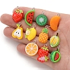 Resin Fruit Pendants PW-WGB3762-01-3
