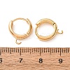 Rack Plating Eco-friendly Brass Chunky Hoop Earring Findings KK-D075-02G-RS-1-4