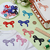 16Pcs 8 Colors Polyester Iron on/Sew On Patches PATC-FG0002-79-4