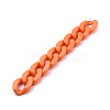 Handmade Opaque Acrylic Curb Chains AJEW-JB00564-09-3