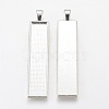 Alloy Big Pendant Cabochon Settings PALLOY-WH0037-02S-1