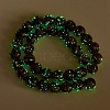 Handmade Gold Sand Lampwork Beads Strands LAMP-P051-L02-10mm-3